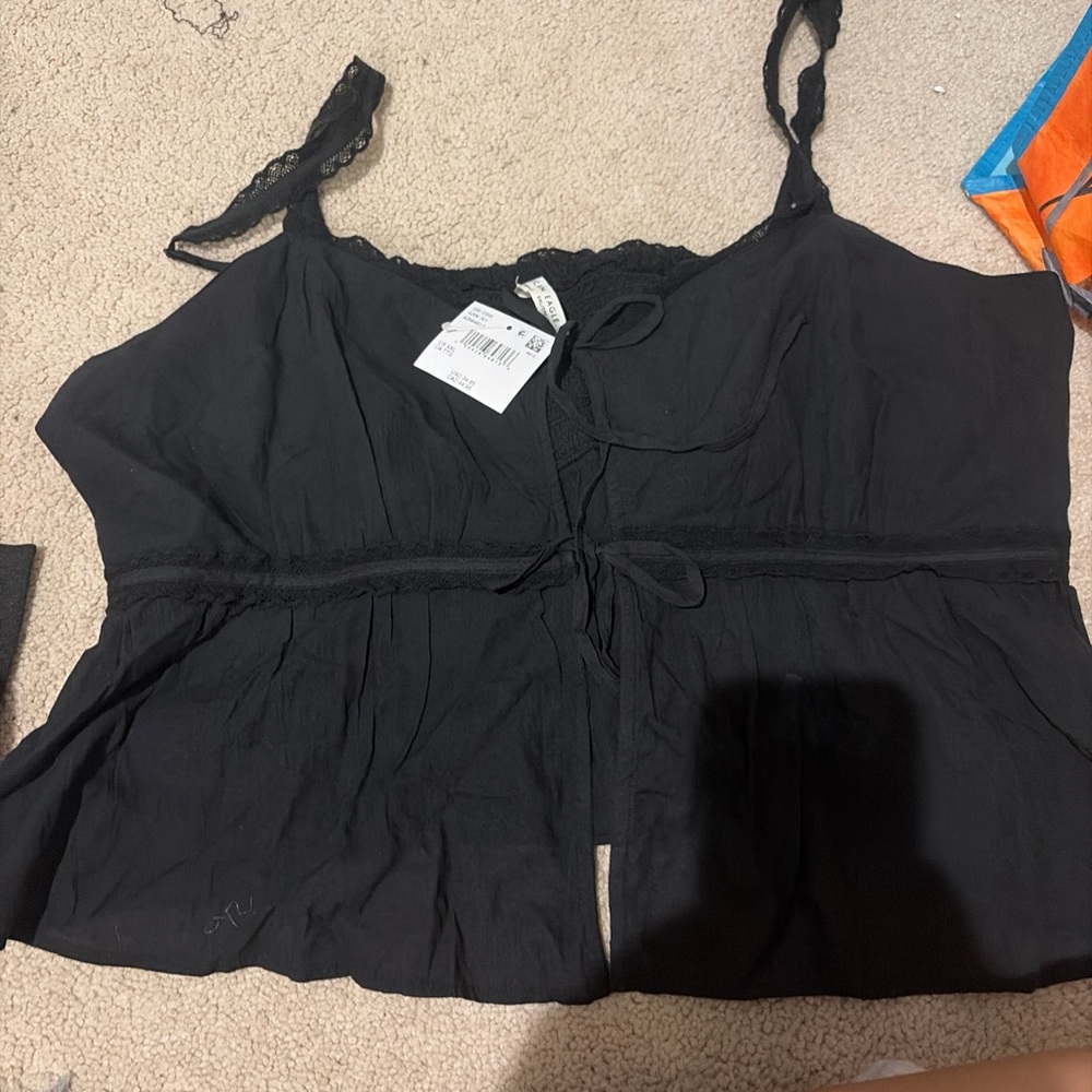 American Eagle Outfitters Black Lace Camisole